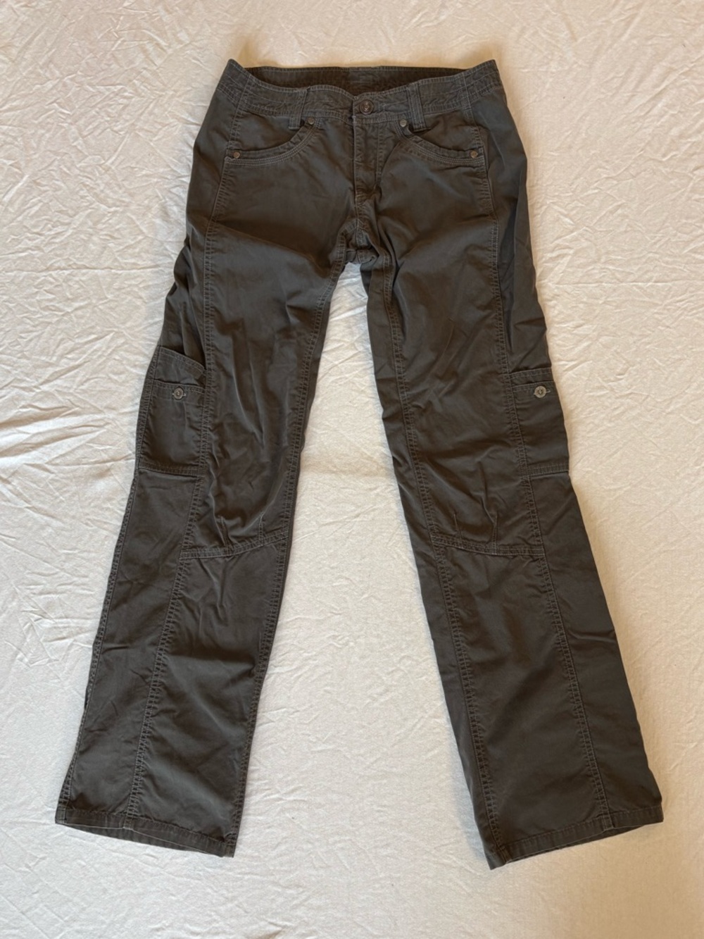 Kuhl Cargo Pants Women's Size 4 Gray Stretch Hiking Outdoors Mountain